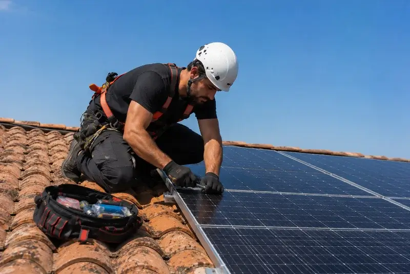 Maintenance et monitoring de panneaux solaires à Montolieu