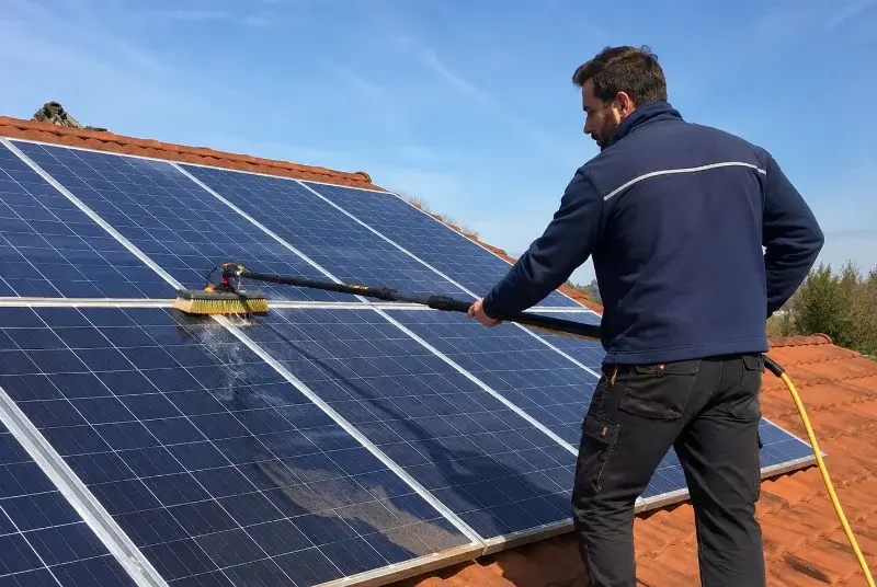 Nettoyage et entretien de panneaux solaires à Montolieu